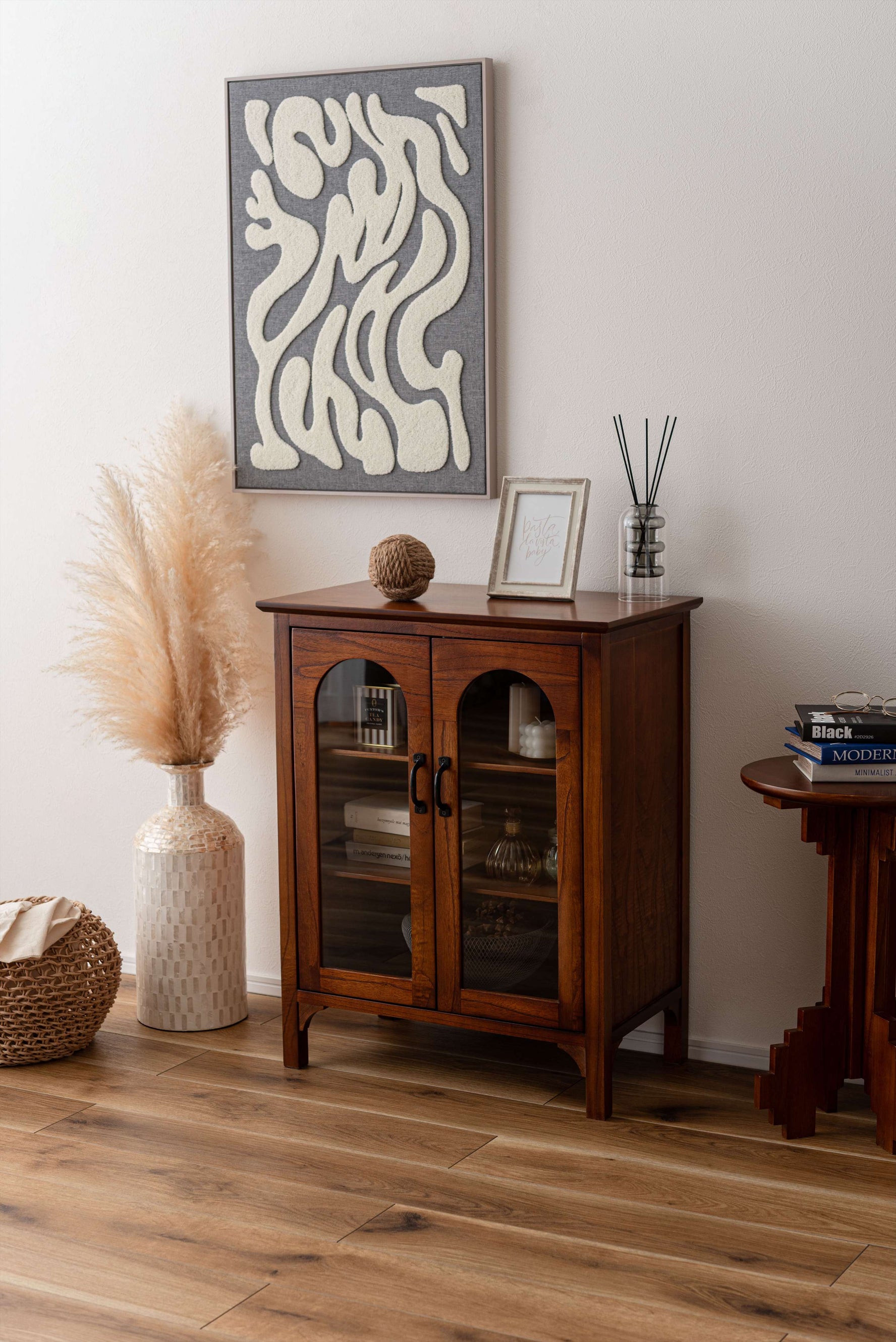 アルシェ キャビネットW60×D35×H75 両開き