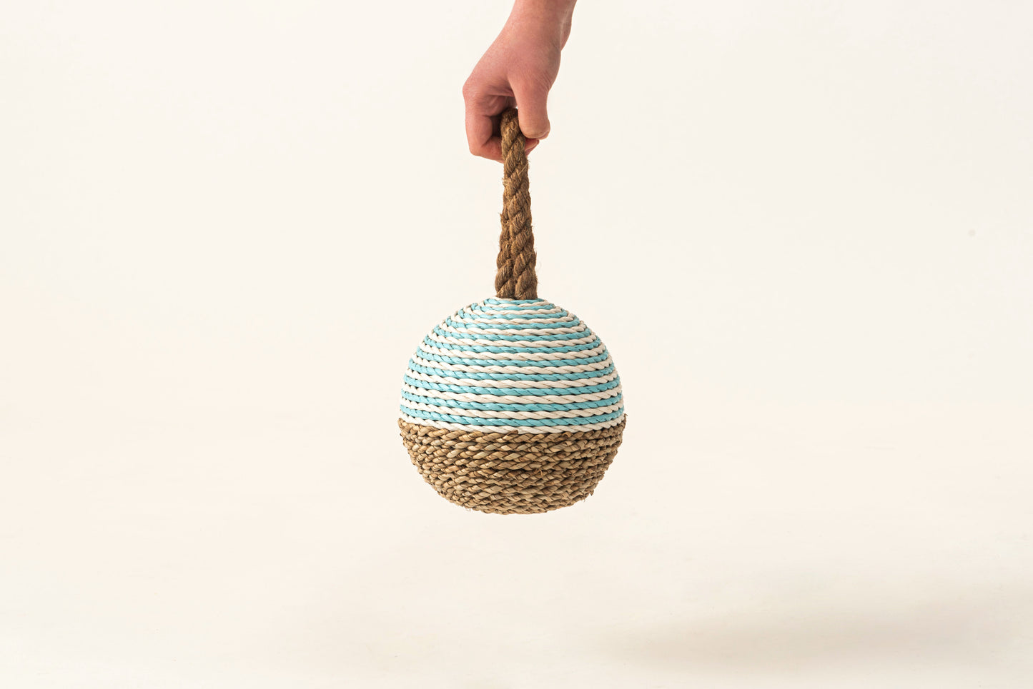 ハンドメイド ココナッツファイバー ドアストッパー｜パンダンリーフ編み