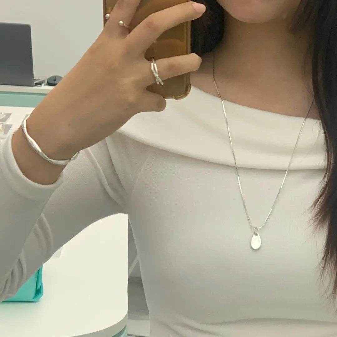 シルバーネックレス - eonni