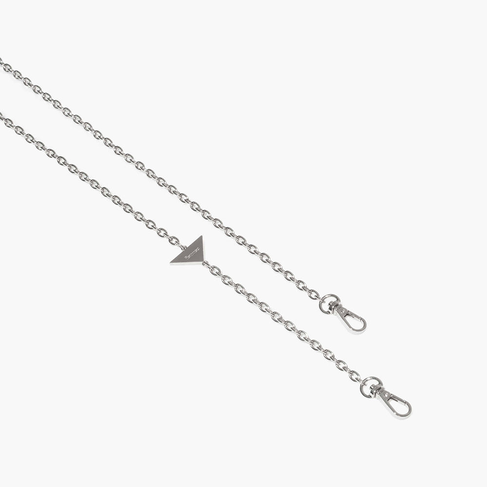 fennec トライアングルロングストラップ - シルバー