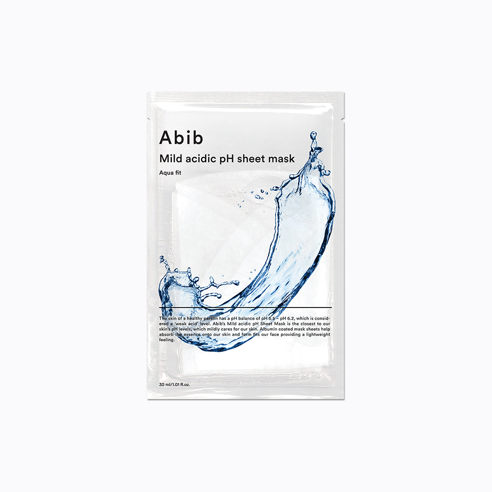 Abib マイルド酸性 pH シート マスク アクア フィット 30ml 成功 Facial Mask