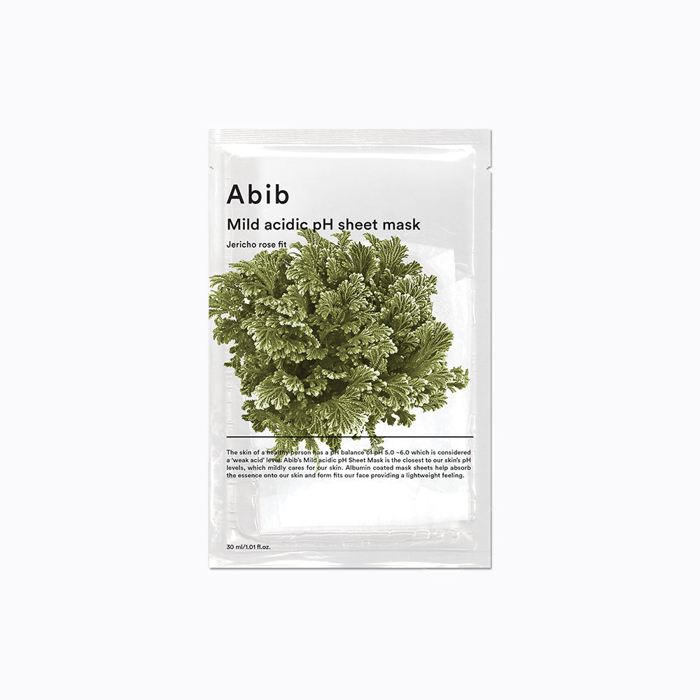 Abib マイルド酸性 pH シート マスク ジェリコ ローズ フィット Facial Mask