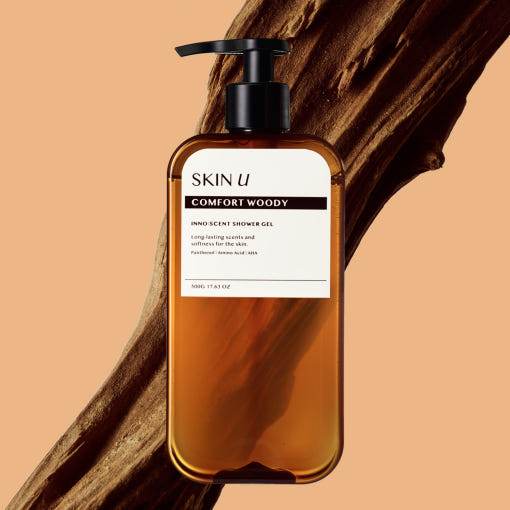 SKIN U INNO:SCENT シャワージェル 500g コンフォートウッディ - eonni