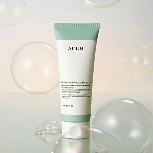 Anua ハートリーフサクシニックモイスチャークレンジングフォーム150ml - eonni